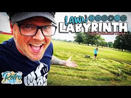 Labyrinth Mowed Into The Lawn At Salford Mennonite Church In Harleysville,  PA