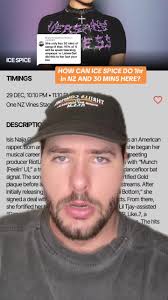 Ice Spice's Concert Duration: NZ vs Australia