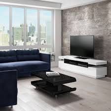 This is a contemporary coffee table with a fiber glass top,it comes with a white high glossy finish,the round futuristic design is an eye catcher. High Gloss Black Coffee Table With Led Lighting Tiffany Range Buyitdirect Ie