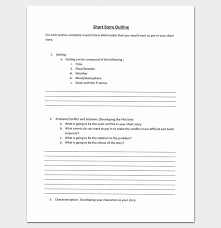 Sample Short Story Outline Pdf Format Story Outline Template Novel Writing Outline Story Outline