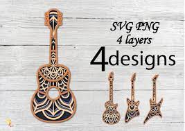 Free Free Layered Guitar Svg 527 SVG PNG EPS DXF File