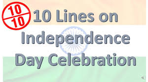 Independence day in the usa is always observed on july 4, unless that date falls on a sunday, in this case it is observed on the following day. 10 Lines On Independence Day Speech In English 15 August Writing For Kids Smart Learning Tube Youtube
