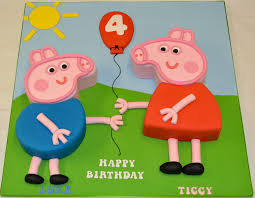 Well you're in luck, because here they come. Peppa Pig And George Pig 2d Shaped Cake Children S Birthday Cakes Celebration Cakes Cakeology