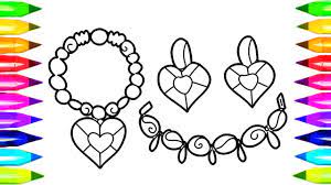 Even today, in the xxi century, residents of many countries, usa among them, believe, that bijouterie is a cheap, often substandard replica of jewelry. Jewelry Coloring Pages For Kids How To Draw Necklace Earrings Jewellery Coloring Book For Kids Youtube