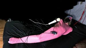 Light Bondage Fun with a latex body bag, Ill get Asteria to really test it  out on me soon!