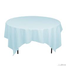 85 In Square Poly Tablecloth On 60 In Round Table Square Tablecloth Table Cloth Round Table Settings