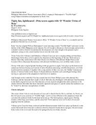 Orsino sends her to help him woo the lady olivia, who doesn't want the duke, but finds that she likes the new messenger. Pdf Theater Review D Wonder Twins Of Boac Twelfth Night Staged By Philippine Educational Theater Association Peta 2013 Walter Ang Academia Edu