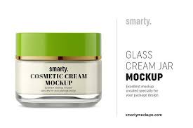Cosmetic Cream Jar Mockup Cosmetics Jar Mockup