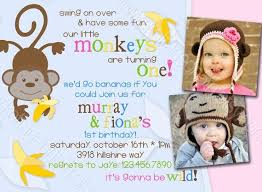 Joint Birthday Party Invitation Wording For Adults Monkeys Birthday Party Invitations Printable Monkey Birthday Parties Birthday Party Invitation Wording