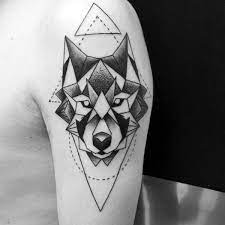 90 Geometric Wolf Tattoo Designs For Men Manly Ink Ideas Geometric Wolf Tattoo Geometric Wolf Tattoo Designs Men