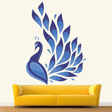 Sticker design helps you to create custom stickers, wall stickers, and decals for your home and your business. Stickme Beautiful Blue Peacock Design Wall Sticker Sm531 Multi Colour Vinyl 50cm X 74 Cm Amazon In Home Kitchen