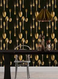 Besteck Tapete Cutlery Von Mindthegap 3408 Kuchentapete Esszimmer Tapete Tapeten