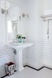 A bathroom of 1923 probably looked very similar to a bathroom of 1907: 31 Bathroom Tile Ideas Make It Fresh And Not Boring White Bathroom Tiles Bathroom Tile Designs Vintage Bathrooms