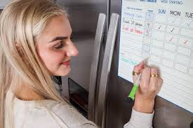 Amazon.com : Habit Tracker Whiteboard for Refrigerator, Dry Erase Markers,  Magnetic Attachment, Track Daily Habits and Weekly Progress toward Goals. :  Office Products