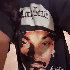Snoop Dogg Long Beach Vintage Look Oversized Boxy Hip Hop Big Face T Shirt  Bootleg Washed
