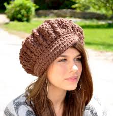 Pattern for Crochet Newsboy Hat