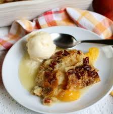 Chopped pecans or slivered almonds can also make a delicious crunchy topping to contrast the soft texture of the cake. Easy Peach Dump Cake With White Chocolate And Pecans Vegan Veggie Fun Kitchen