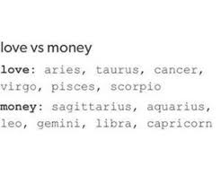 Cancer's are tighter than bark on a tree (or should i say, tighter than a shell on a crab!) money to a cancer means security. Da The Zodiac Signs Love Vs Money Wattpad