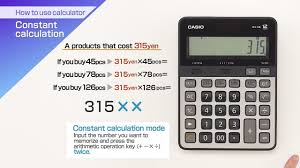 A suite of financial calculators to assist with projections for savings, investments, loans, mortgages and small business calculations. Casio How To Use Calculator Constant Calculation Youtube