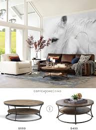 This barn wood line of furniture is called the vintage color collection. Pottery Barn Bartlett Reclaimed Wood Coffee Table Copycatchic
