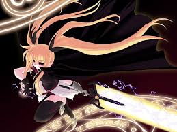 Tons of awesome anime 4k wallpapers to download for free. Personaje De Anime Femenino De Cabello Rubio Con Papel Tapiz Digital De Espada Fondo De Pantalla Hd Wallpaperbetter