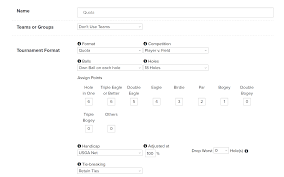 Golfgenius Quota Tournaments
