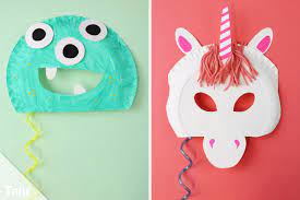 Entdecke personalisierte visitenkarten für dich und dein unternehmen bei zazzle. Faschingsmasken Basteln Anleitung Kindermasken Aus Pappteller Talu De