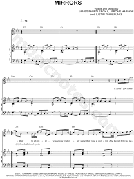 For your search query justin timberlake mirros mp3 we have found 1000000 songs matching your query but. Justin Timberlake Mirrors Sheet Music In Eb Major Transposable Download Print Sku Mn0114036