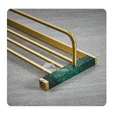 Modern bathroom kitchen squared bar towel rail chrome mounting screws included. Marble Brass Multi Towel Rack Holder Shower Door Unique Bathroom Gold Modern Toilet