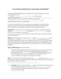 Having a lease terminate early is not always a bad thing. California Rental Lease Agreement Template 2021 Pdf Doc