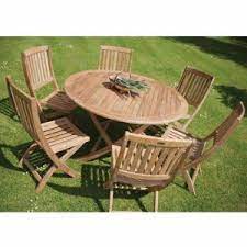 Wooden garden tables need a bit of maintenance to stay fresh. Round Wooden Garden Table And 6 Chairs Teak Patio Table Wooden Garden Table Wooden Garden Chairs
