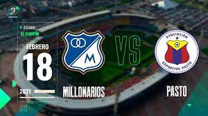 Millonarios y deportes tolima disputarán la primera estrella del 2021. En Vivo Millonarios Vs Pasto Ligabetplay Youtube