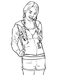 Hannah montana, a girl who lives a double life as an average teenage school girl named miley stewart (played by miley cyrus) by day and a famous pop singer named hannah montana by night, concealing her real identity from the public, other than her close friends and family. Printable Hannah Montana Coloring Pages Coloringme Com