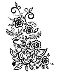Black And White Flower Vines Clipart Image Result For Flower Vine Tattoos Black And White Flowers Floral Pattern Design Flower Vine Tattoos