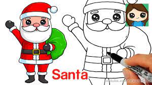 How to draw santa claus ? How To Draw Santa Claus Easy Youtube