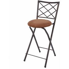 This metal chair has a fully welded frame and comes in a glossy black finish. Diamond Metal X Back Bronze 42 Folding Stool Tan Walmart Com Walmart Com