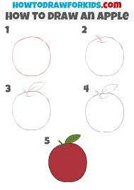 See full list on easylinedrawing.com How To Draw An Apple For Kids Easy Drawing Tutorial