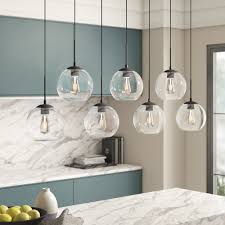 Mercury Row Snead 7 Light Cluster Globe Pendant With Glass Accents Reviews Wayfair
