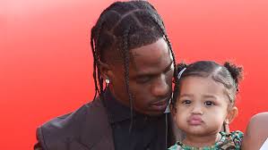 Travis scott was seen rocking a balenciaga oversized plaid jacket worth $1,150 usd over one of his tour merch tees. Stormi Webster S Braids Matches Travis Scott S Hair In Cute Photos Hollywood Life