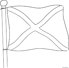 Le drapeau à la croix de saint andré. Coloriage Drapeau Ecosse Dessin Drapeau A Imprimer