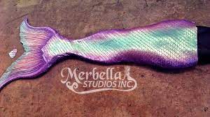 Merbella Studios Inc Silicone Mermaid Tail Mahina Merfin Monofin Silicone Mermaid Tails Rainbow Mermaid Tail Rainbow Mermaid