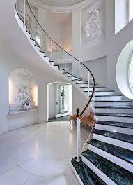 10 Classic Marble Designs With A Modern Style Home Stairs Design Luxury Staircase Mansion Interior