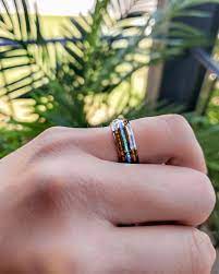 Tungsten Wedding Band Whiskey Barrel Wood Wedding Ring Mens Etsy Wood Wedding Ring Mens Tungsten Wedding Bands Mens Wedding Rings
