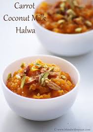 Carrot Coconut Milk Halwa Recipe How To Make Carrot Halwa With Coconut Milk Holi Special Recipes Holi Recipes Recipes Indian Desserts