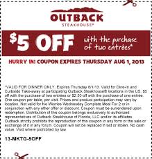 Pinned July 15th 5 Off A Couple Entrees At Outback Steakhouse Coupon Via The Coupons App Outback Steakhouse Restaurant Coupons Printable Coupons