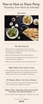 Anyone can be a dinner party expert. Feed The Peanut Gallery What To Serve At Your Oscars Party Goop Game Food Family Style Dinner Party