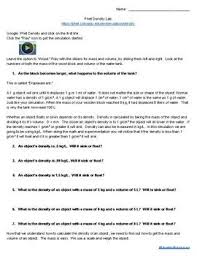 Science Lab Understanding Mass Volume And Density Science Lab Science Understanding