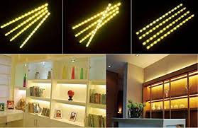 Bookcase Lighting Lychee 4pcs Under Cabinet Counter Leds Lights Bar Kit Warm White Amazon Ca Beautiful Kitchen Cabinets Bookcase Lighting Bar Lighting