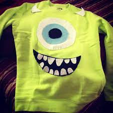 Homemade Mike Wazowski Costume 10 Sweatshirt From Meijer And Felt Mike Wazowski Costume Halloween Tshirts Baby Halloween