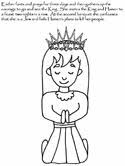 Fun for kids to print and learn more about the story of esther and how god used her to save the hebrews from destruction, including the festival of purim. Esther Coloring Pages